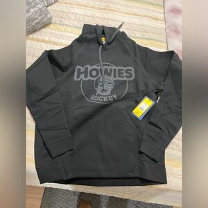 Howies Hockey Blackout Hoodie Sweatshirt